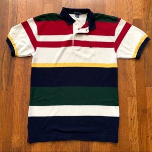 Vintage 90s nautica striped polo shirt